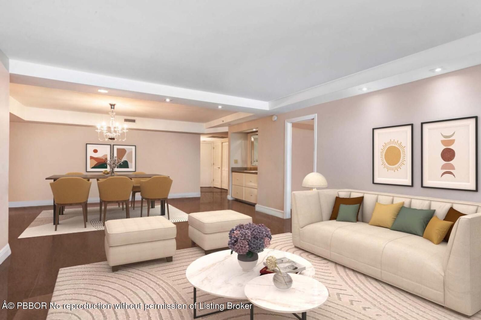 Chandelier, Dining room, Interior, Living room, Recessed Lighting, Wood Texture Flooring