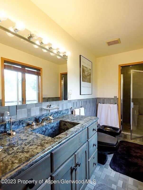 Bathroom, Dual Sink Vanities, Glass Shower, Interior