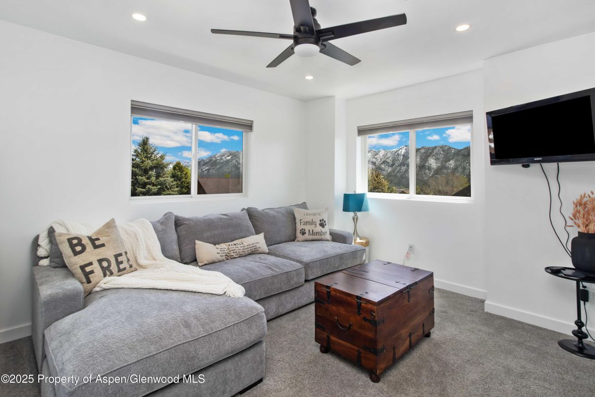 Interior, Living room, Recessed Lighting