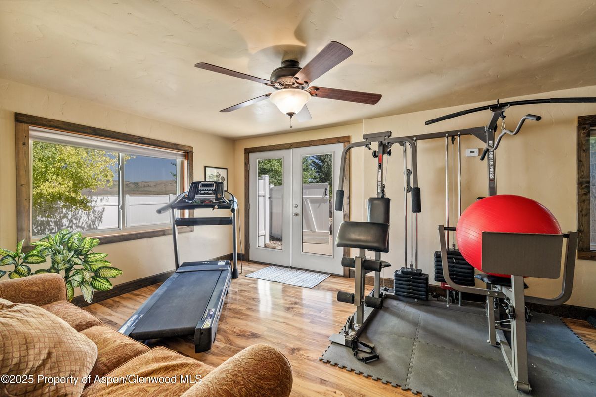 Fitness Equipment, Interior, Wood Texture Flooring