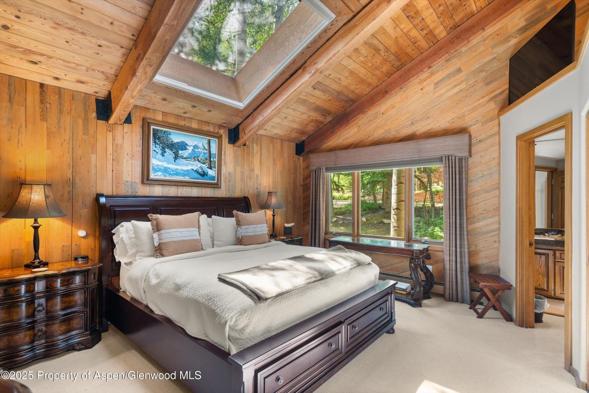 Bedroom, Interior, Wooden Beams, Wooden Ceilings, Wooden Walls
