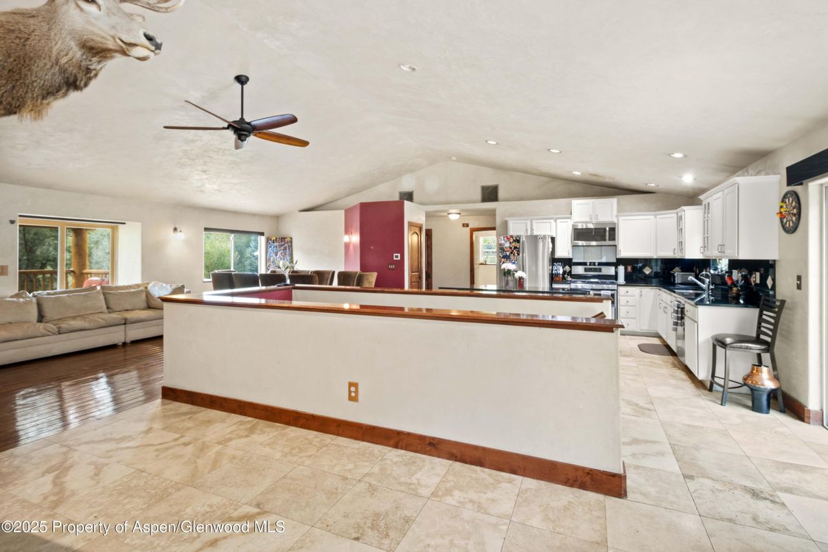 Interior, Kitchen, Living room, Recessed Lighting