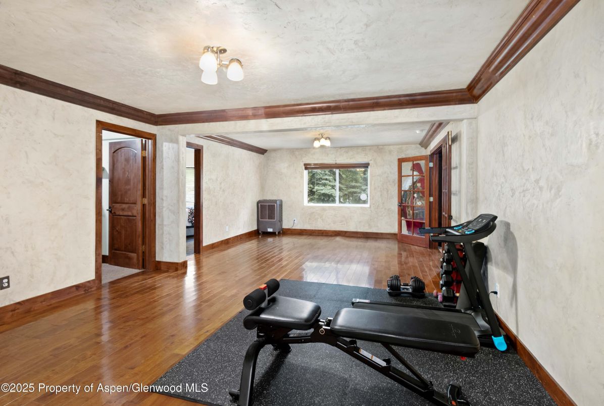 Fitness Equipment, Interior, Wood Texture Flooring