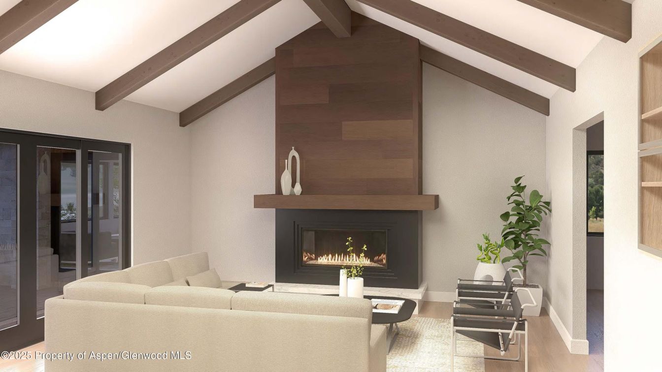 Fireplace, Interior, Living room, Wooden Beams, Wooden Walls