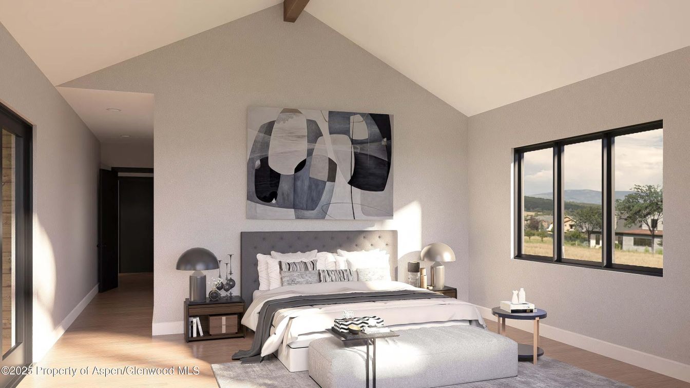 Bedroom, Interior, Wooden Beams, Wood Texture Flooring