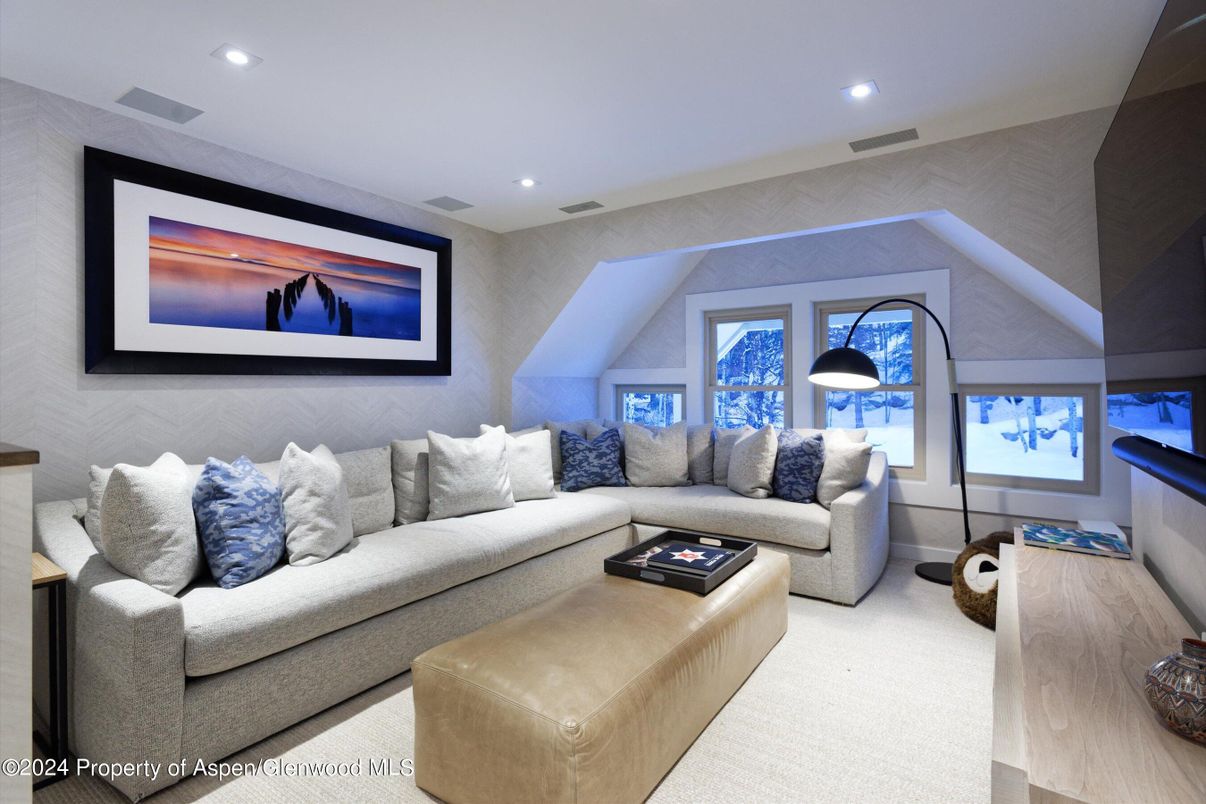 Interior, Living room, Recessed Lighting
