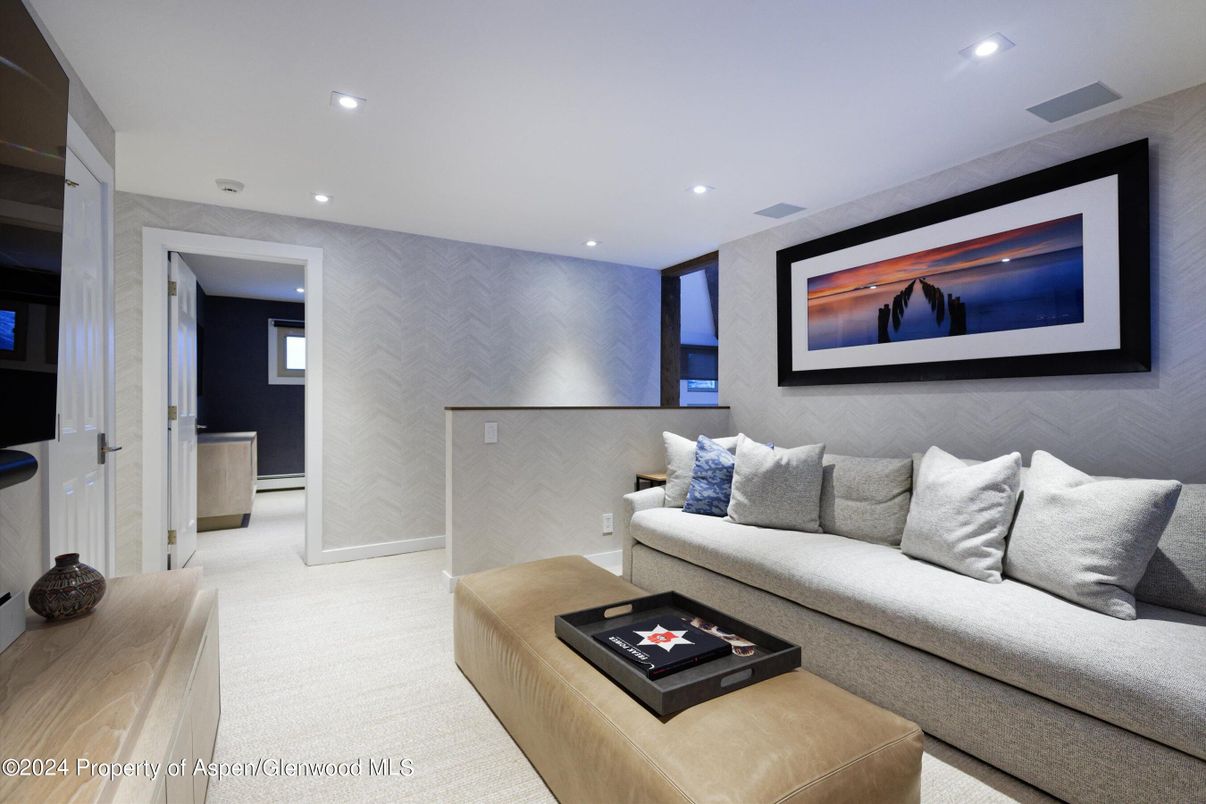 Interior, Living room, Recessed Lighting