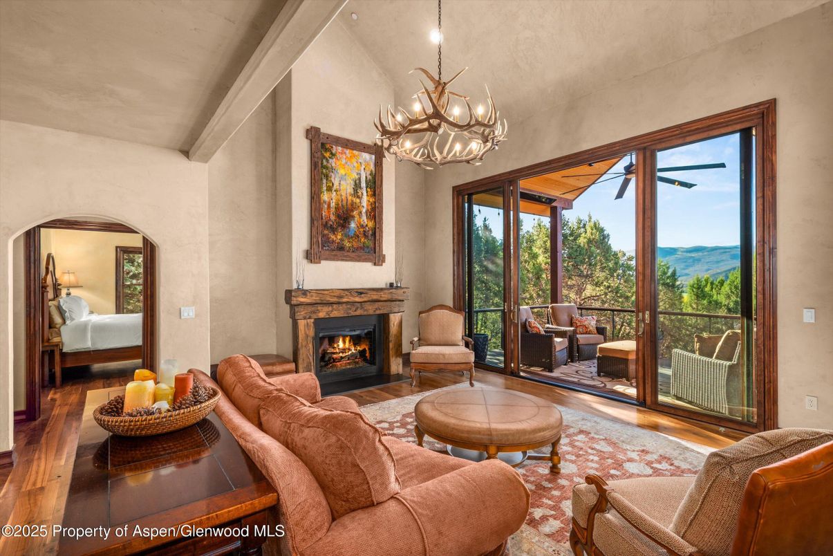 Chandelier, Fireplace, Interior, Living room, Wood Texture Flooring