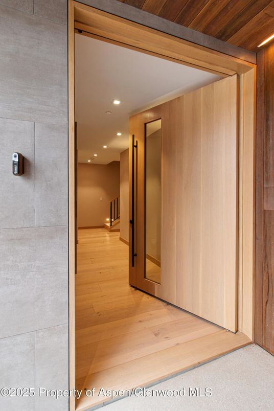 Interior, Recessed Lighting, Wooden Ceilings, Wood Texture Flooring, Wooden Walls
