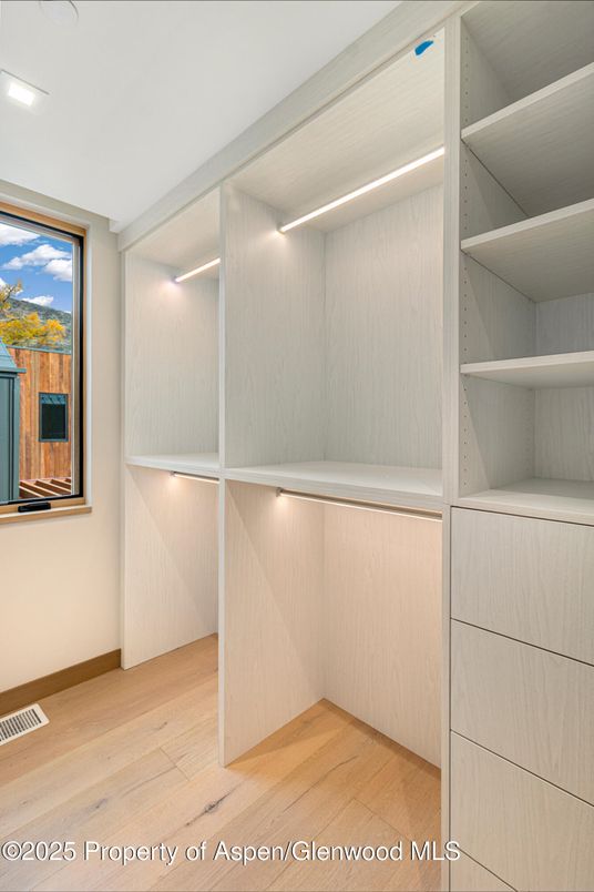 Interior, Recessed Lighting, Walk-in Closets, Wood Texture Flooring