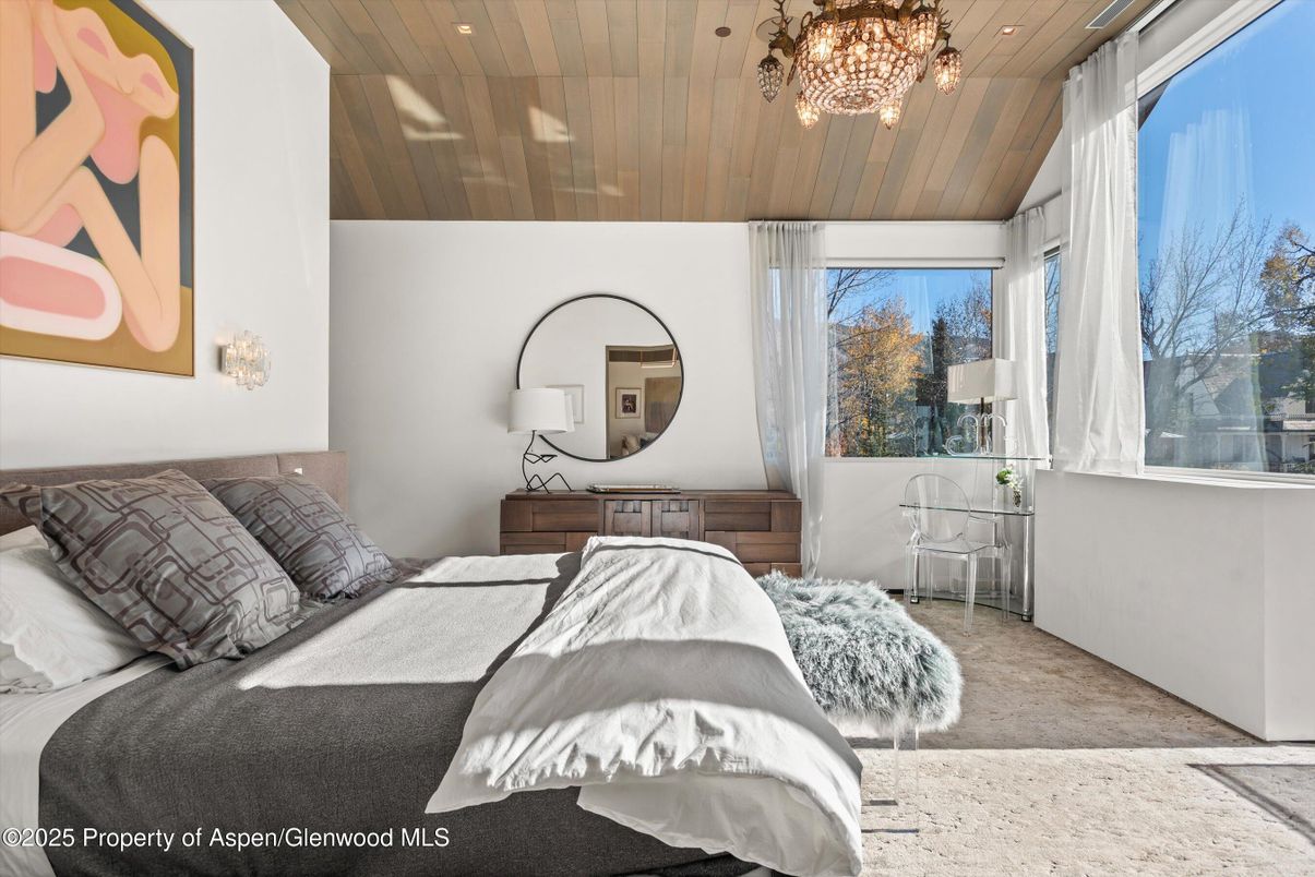 Bedroom, Interior, Wooden Ceilings