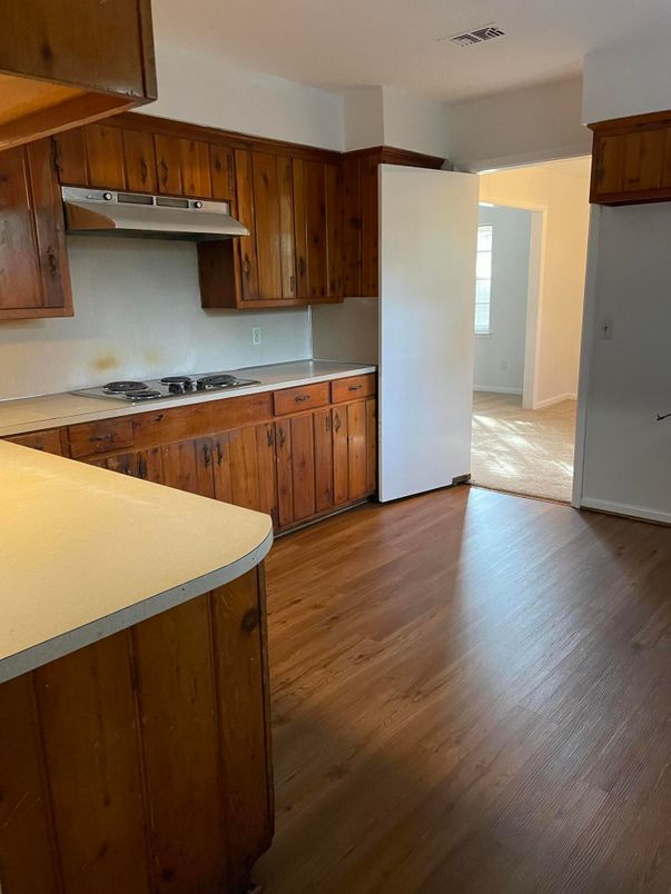 Interior, Kitchen, Wood Texture Flooring