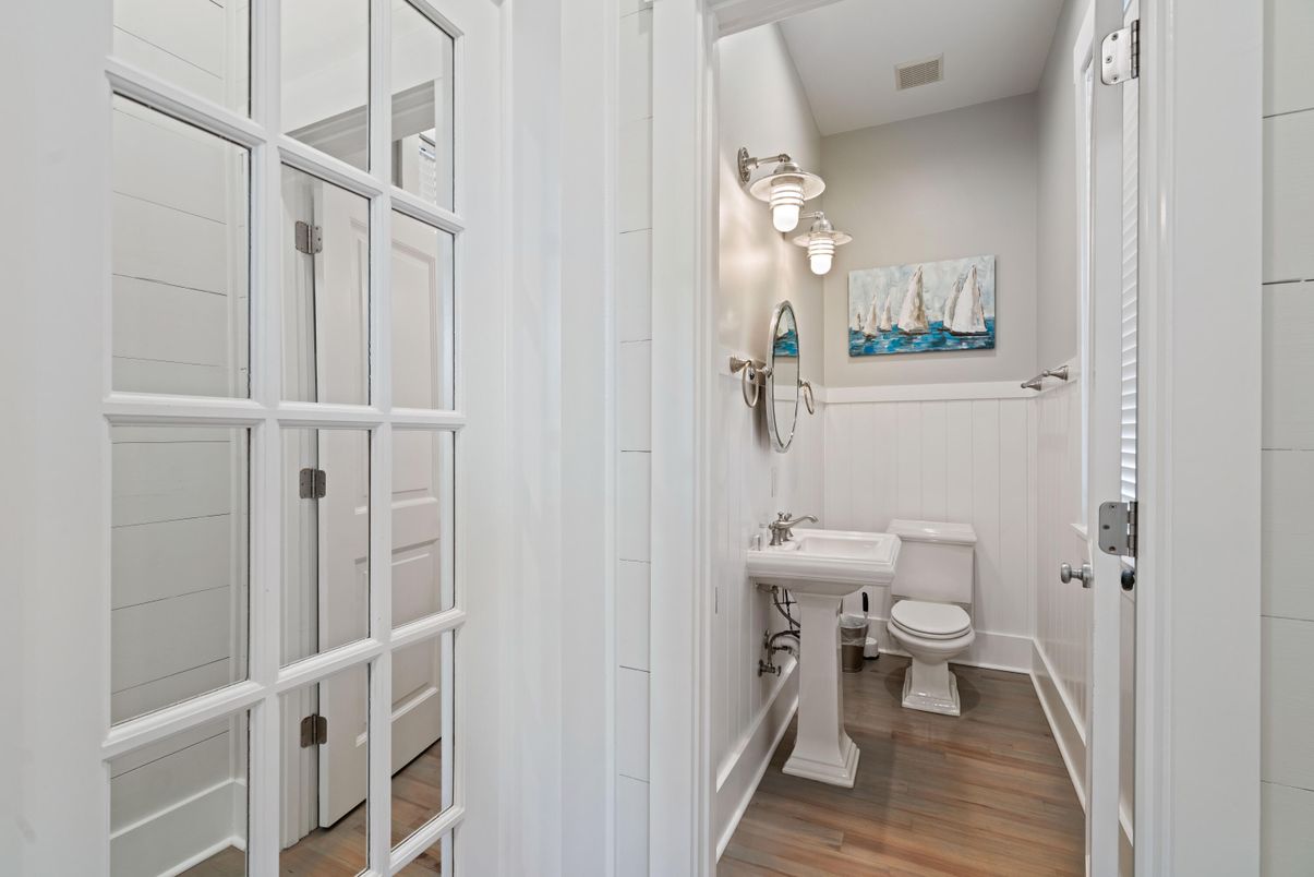 Bathroom, Interior, Wood Texture Flooring