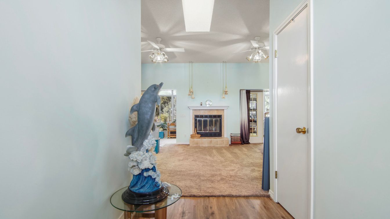 Fireplace, Interior, Wood Texture Flooring