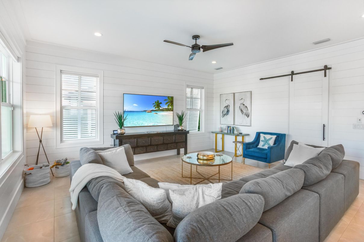 Interior, Living room, Recessed Lighting