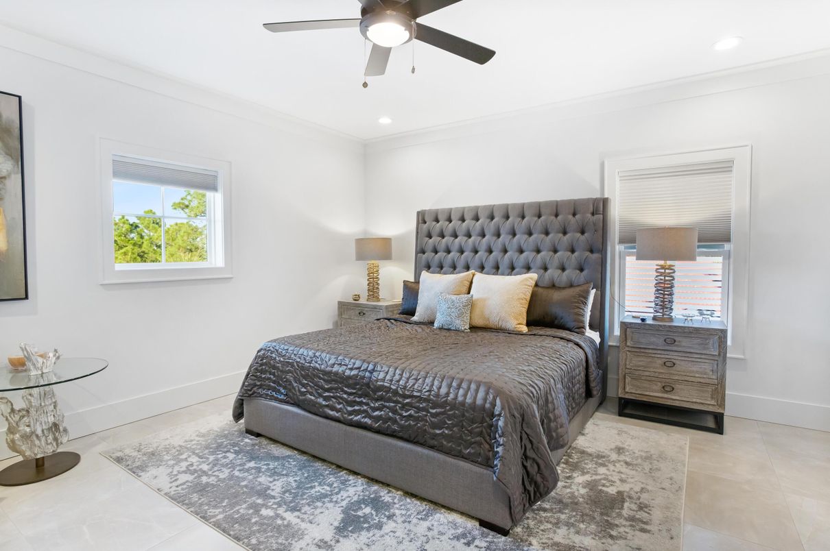 Bedroom, Interior, Recessed Lighting