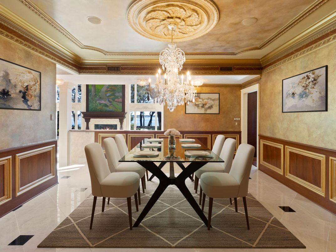 Chandelier, Dining room, Interior