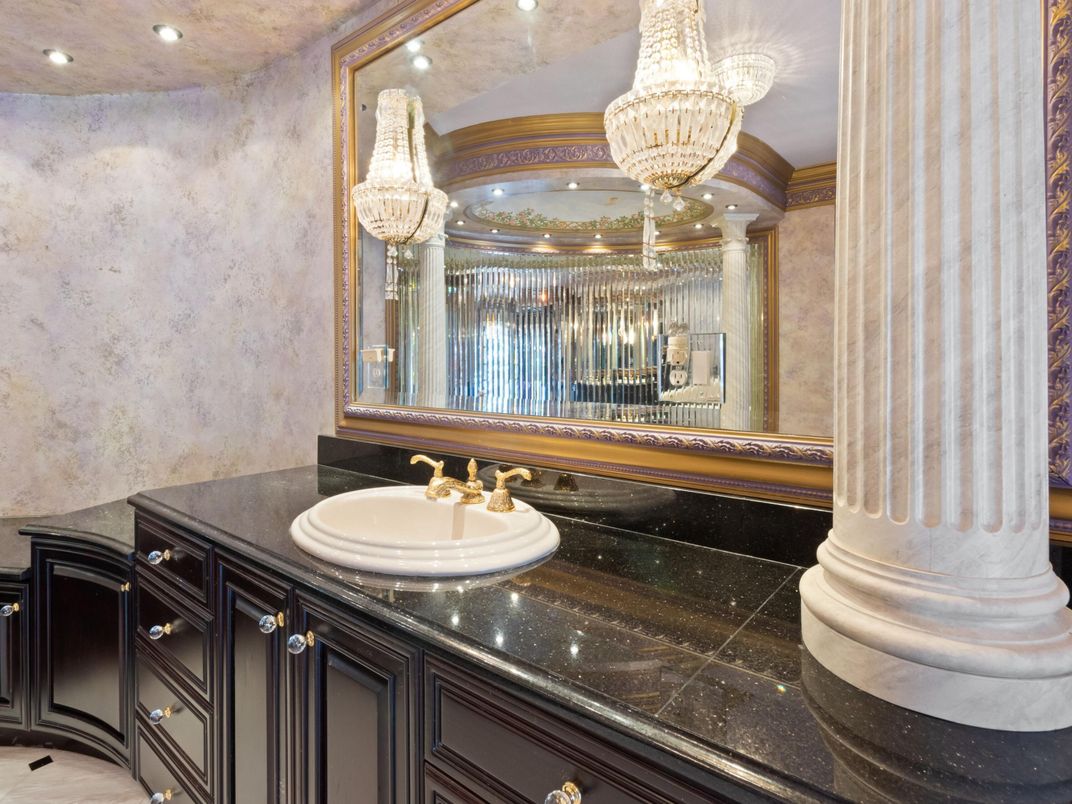 Bathroom, Chandelier, Interior, Recessed Lighting