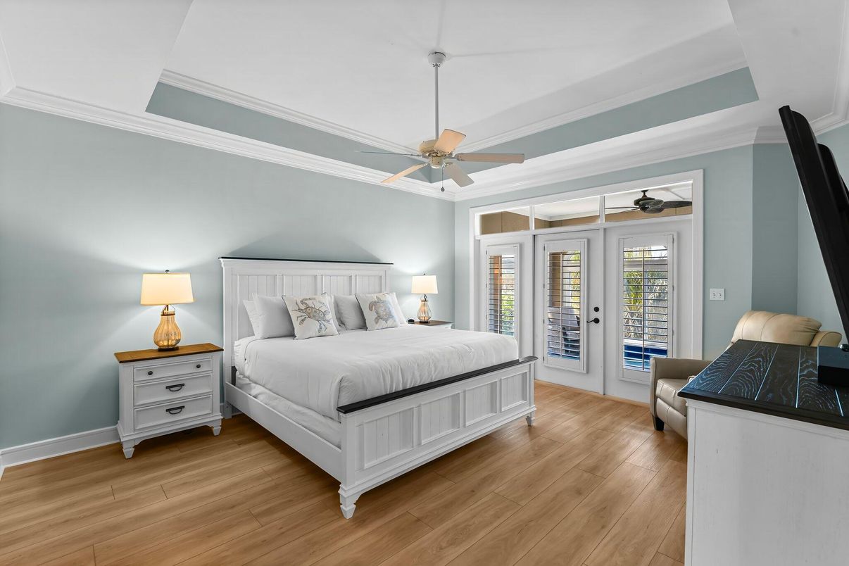 Bedroom, Interior, Wood Texture Flooring