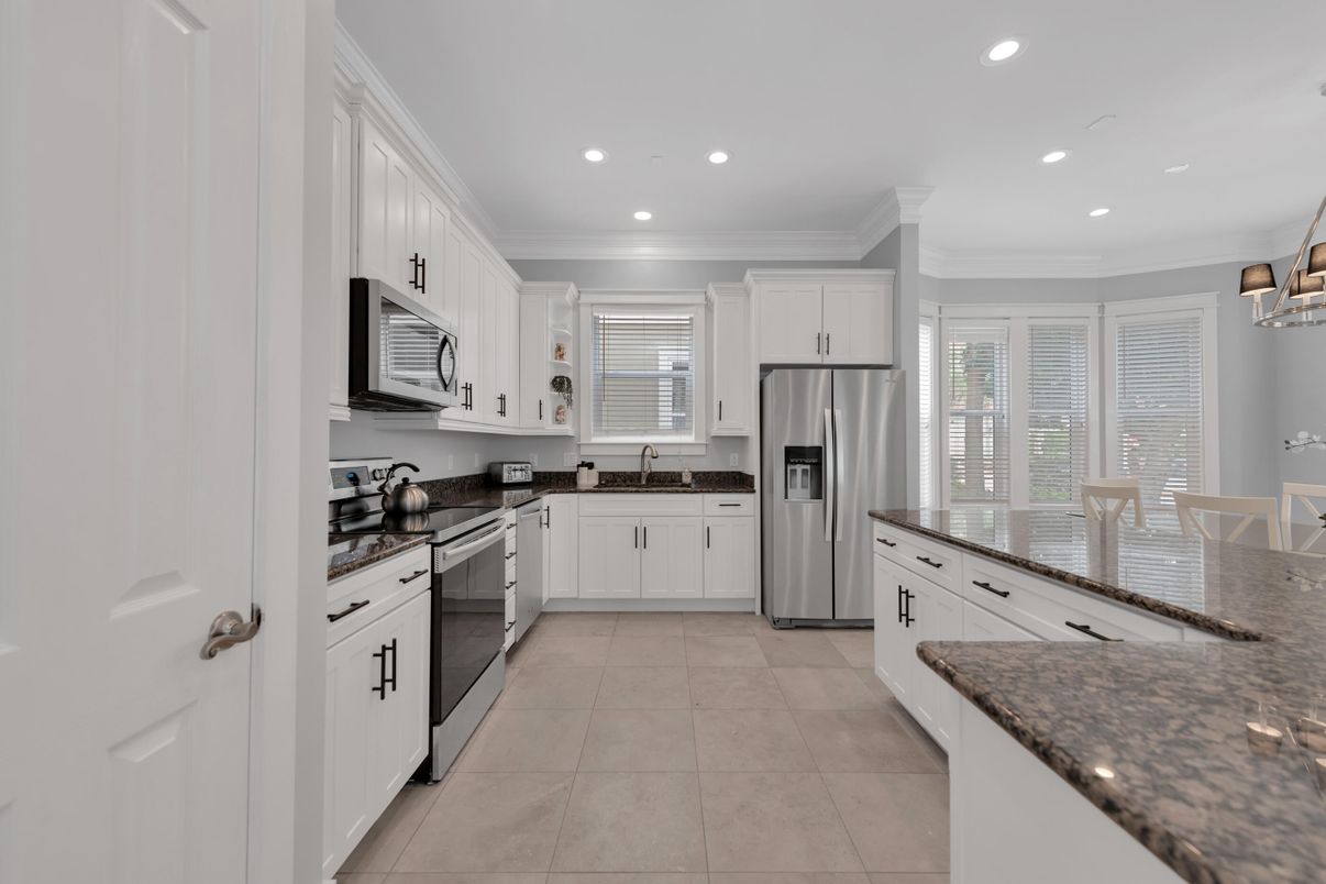 Interior, Kitchen, Recessed Lighting, Stainless Steel Appliances