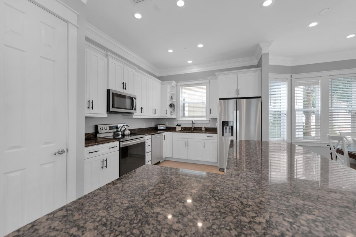 Interior, Kitchen, Recessed Lighting, Stainless Steel Appliances