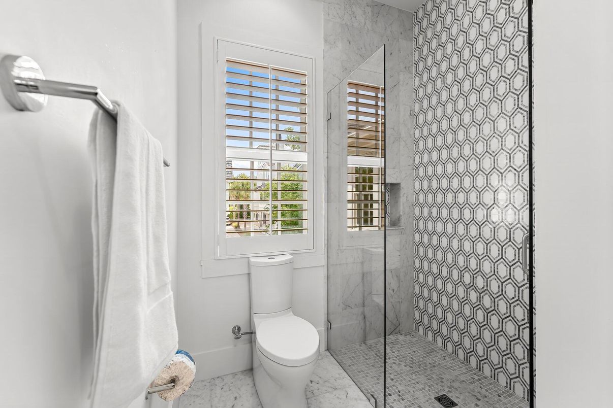 Bathroom, Glass Shower, Interior, Marble, Marble Walls