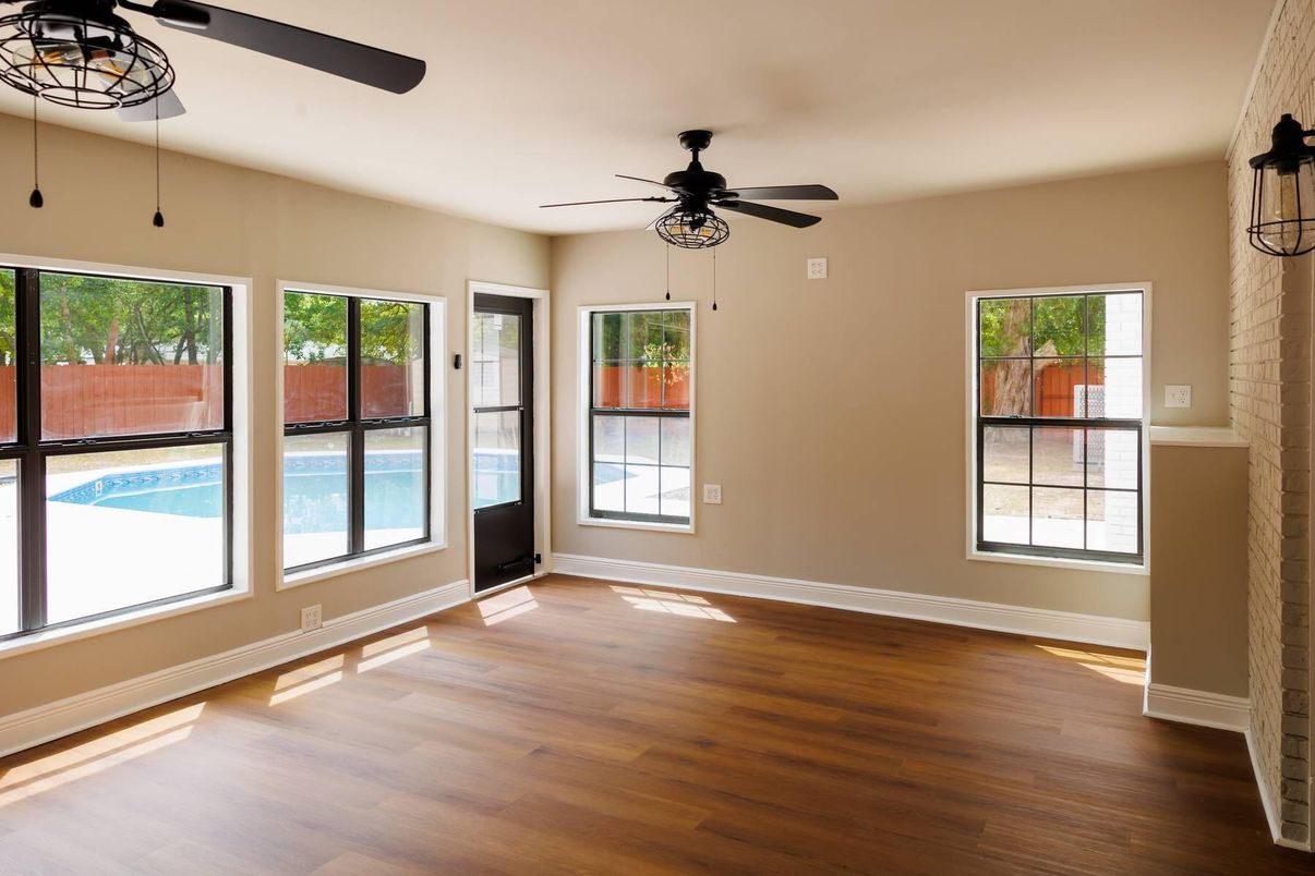 Empty room, Interior, Wood Texture Flooring