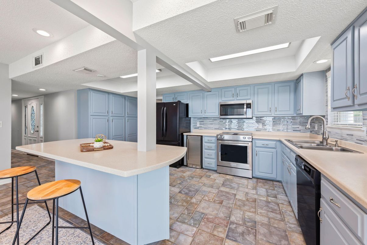 Interior, Kitchen, Recessed Lighting, Stainless Steel Appliances