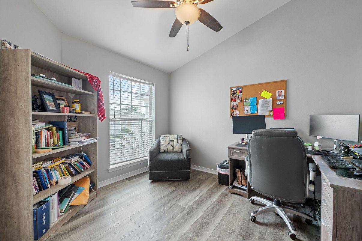 Home Office, Interior, Wood Texture Flooring