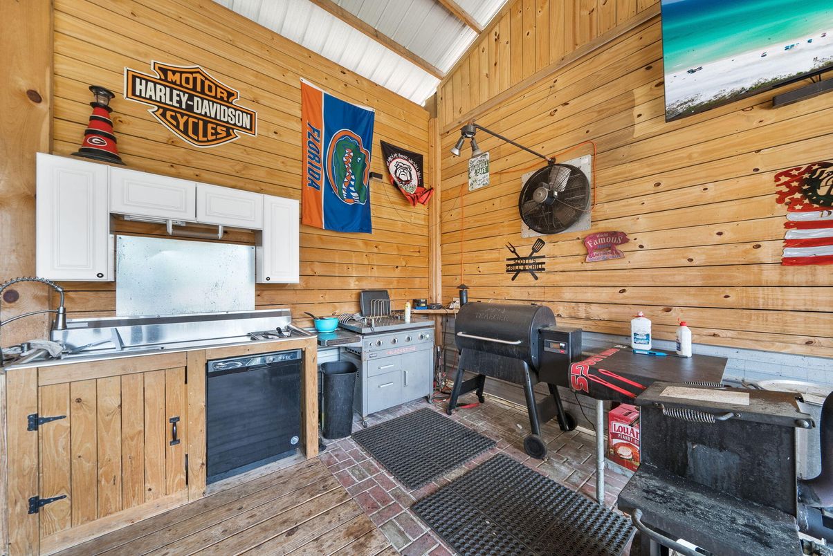 Interior, Kitchen, Wooden Walls