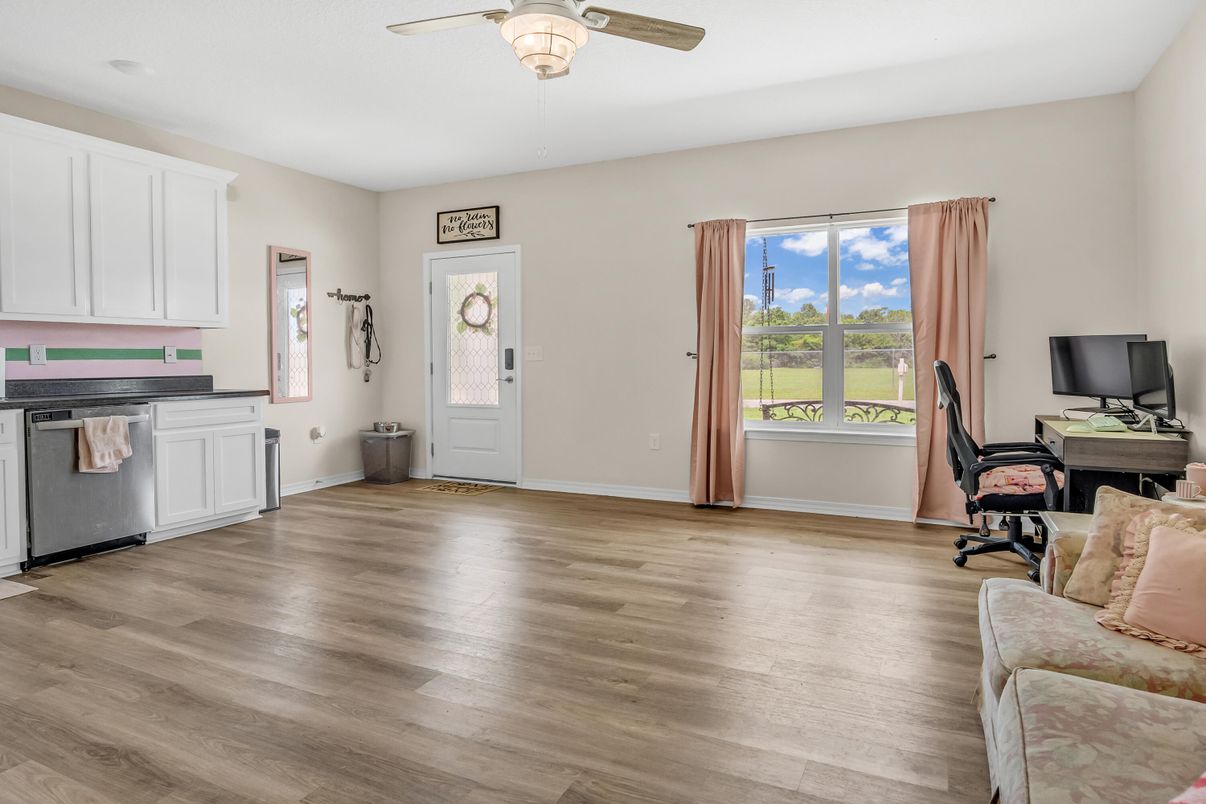 Home Office, Interior, Wood Texture Flooring