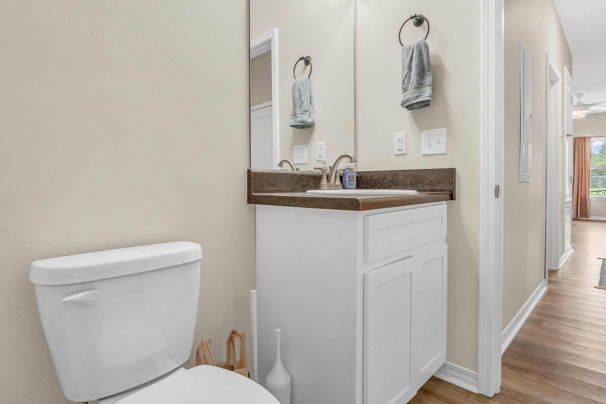 Bathroom, Interior, Wood Texture Flooring