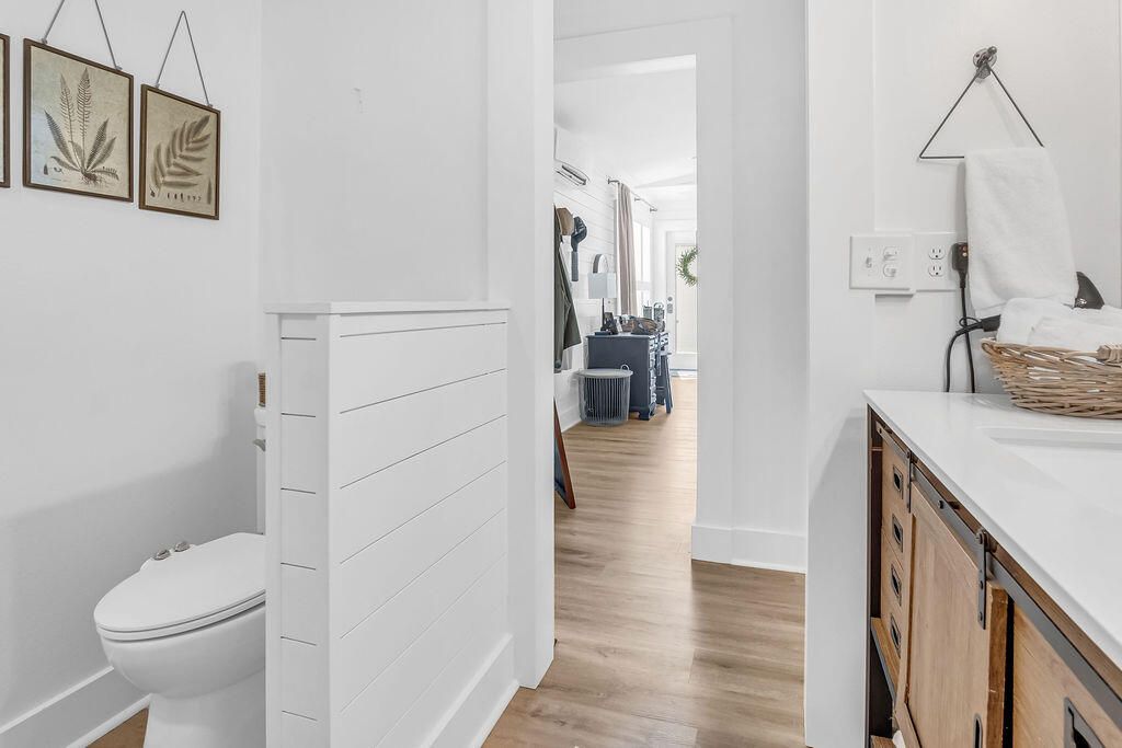 Bathroom, Interior, Wood Texture Flooring