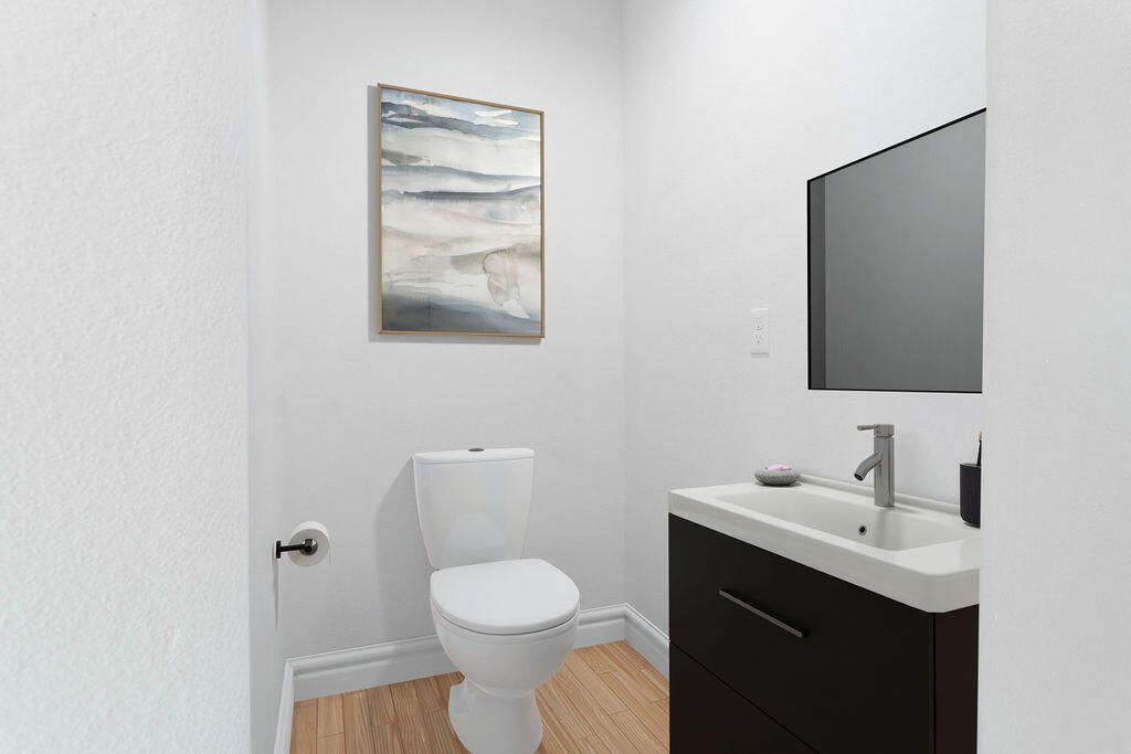 Bathroom, Interior, Wood Texture Flooring