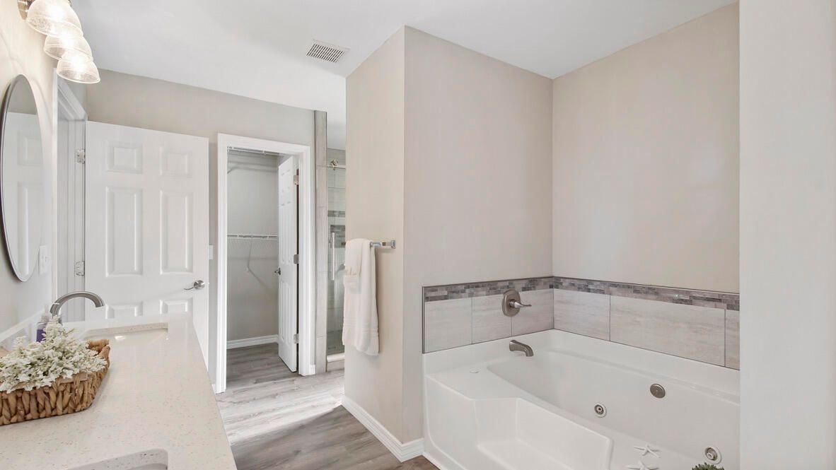 Bathroom, Interior, Wood Texture Flooring