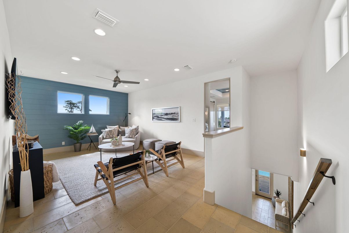 Interior, Living room, Recessed Lighting