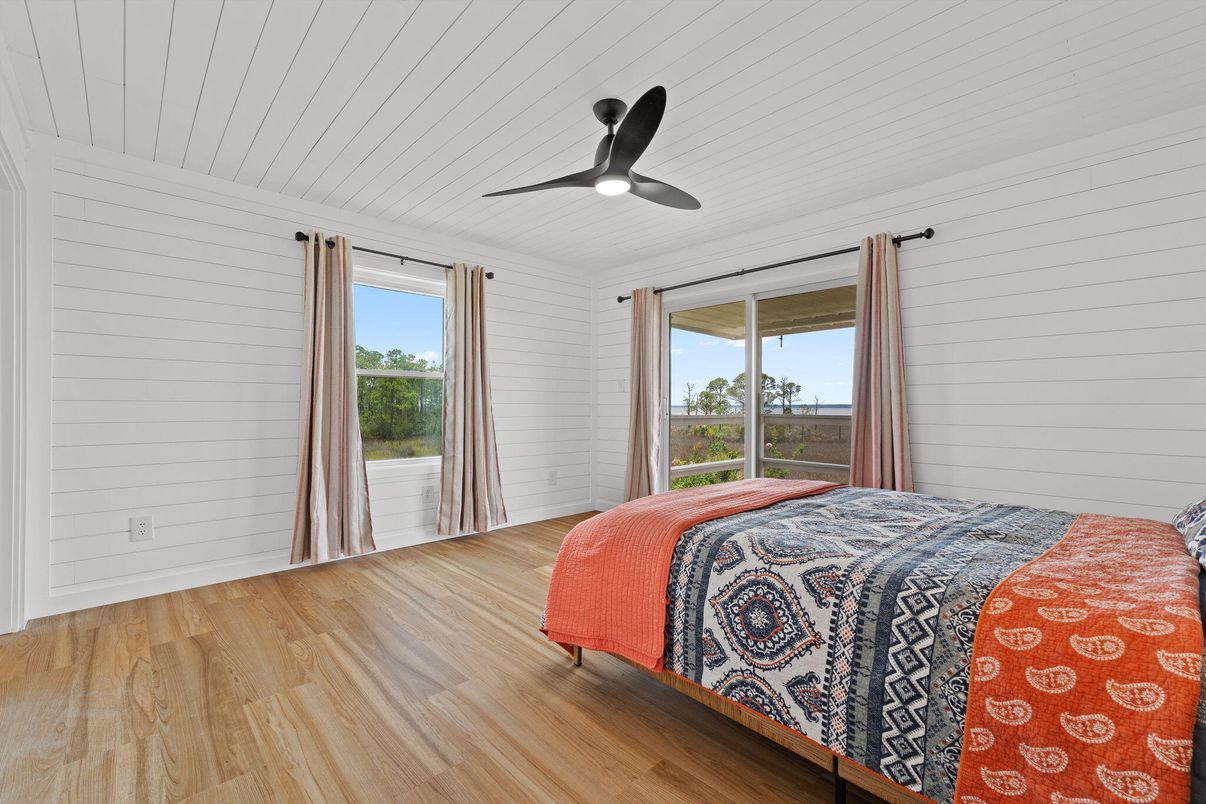 Bedroom, Interior, Wood Texture Flooring