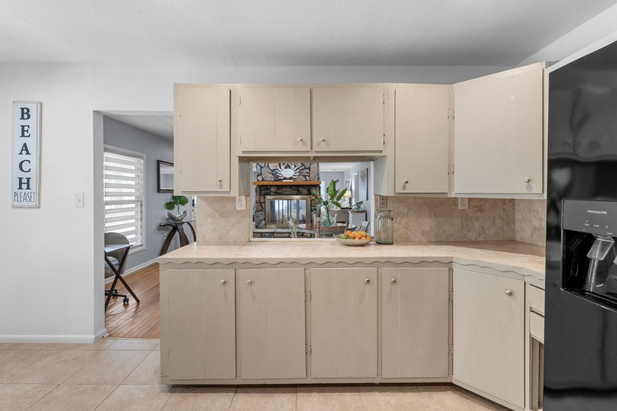 Interior, Kitchen, Wood Texture Flooring