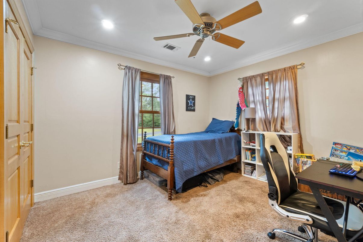 Bedroom, Home Office, Interior, Recessed Lighting