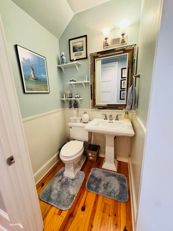 Bathroom, Interior, Wood Texture Flooring