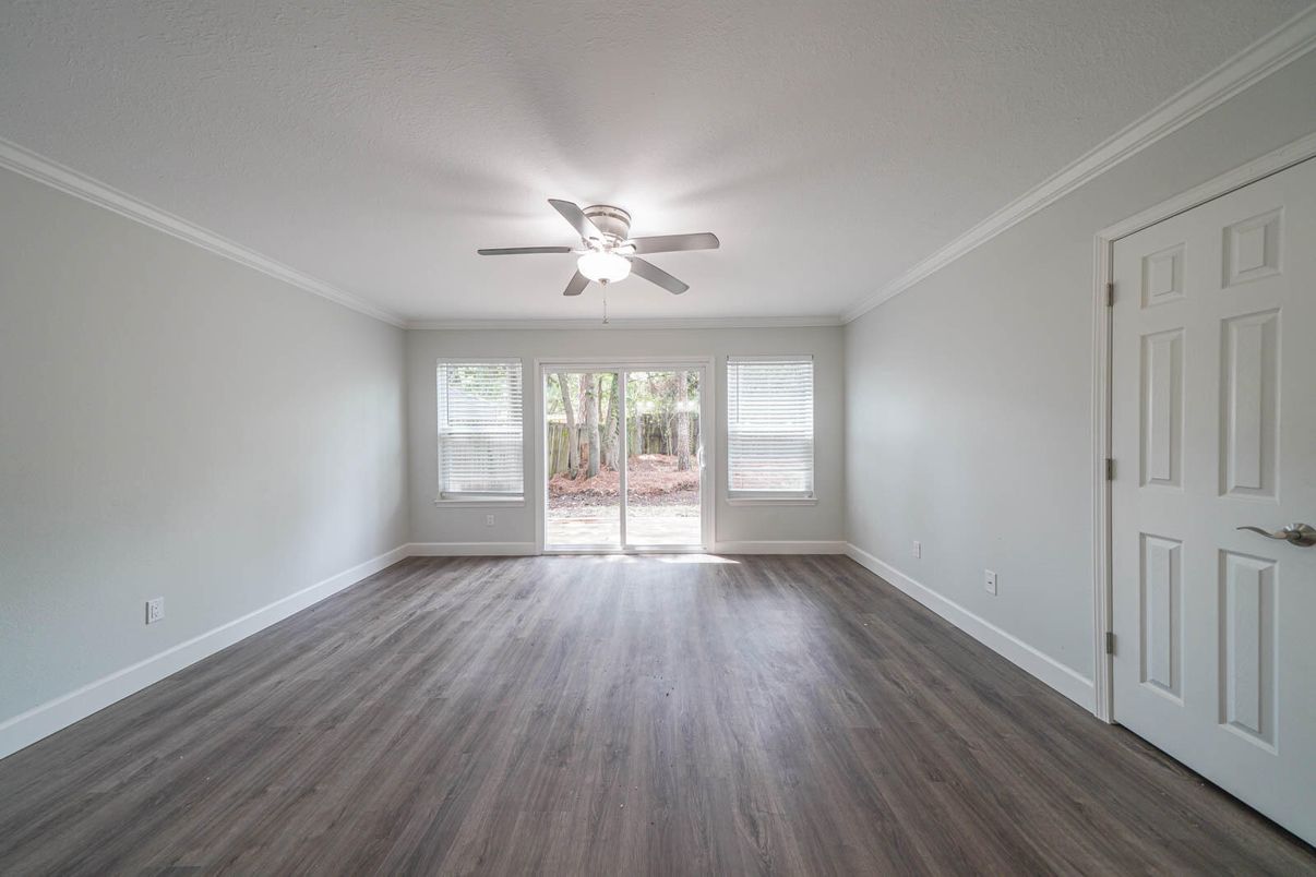 Empty room, Interior, Wood Texture Flooring