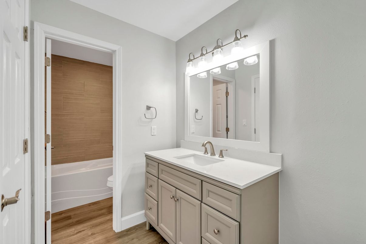 Bathroom, Interior, Wood Texture Flooring