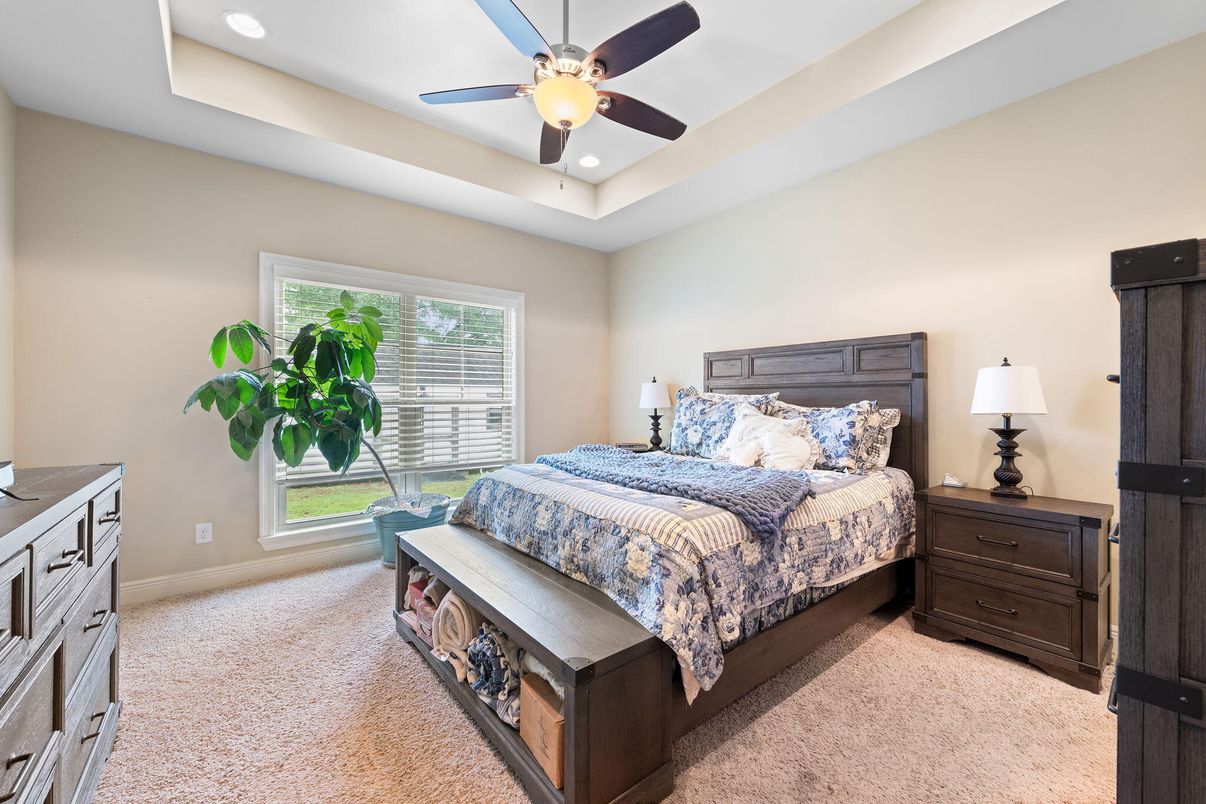 Bedroom, Interior, Recessed Lighting