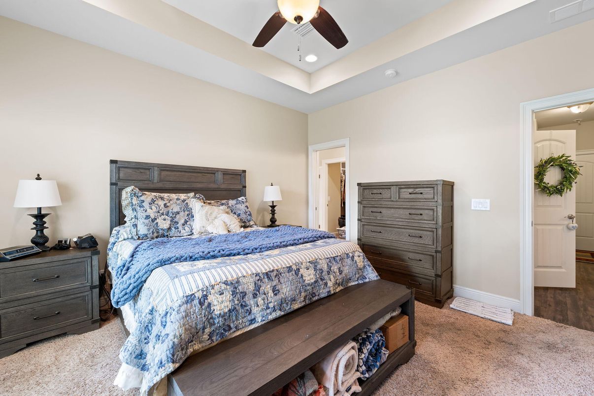 Bedroom, Interior, Recessed Lighting