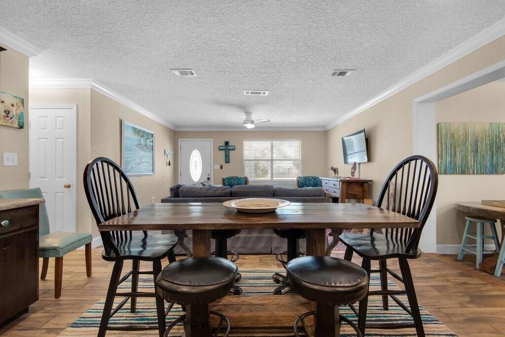 Dining room, Interior, Wood Texture Flooring
