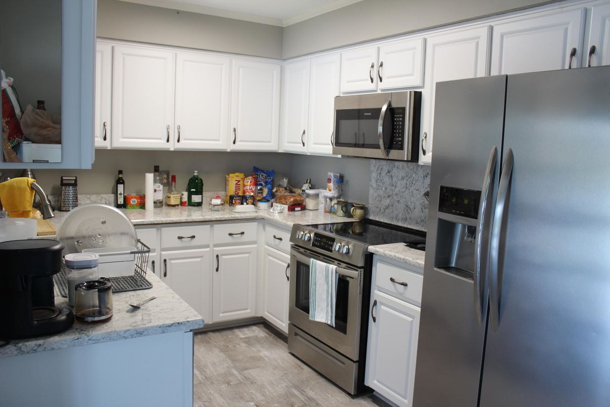 Interior, Kitchen, Wood Texture Flooring