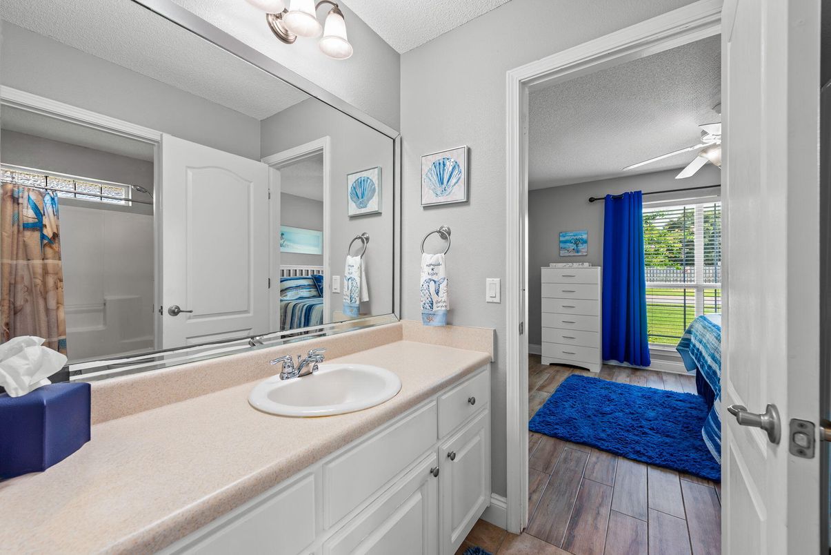 Bathroom, Interior, Wood Texture Flooring