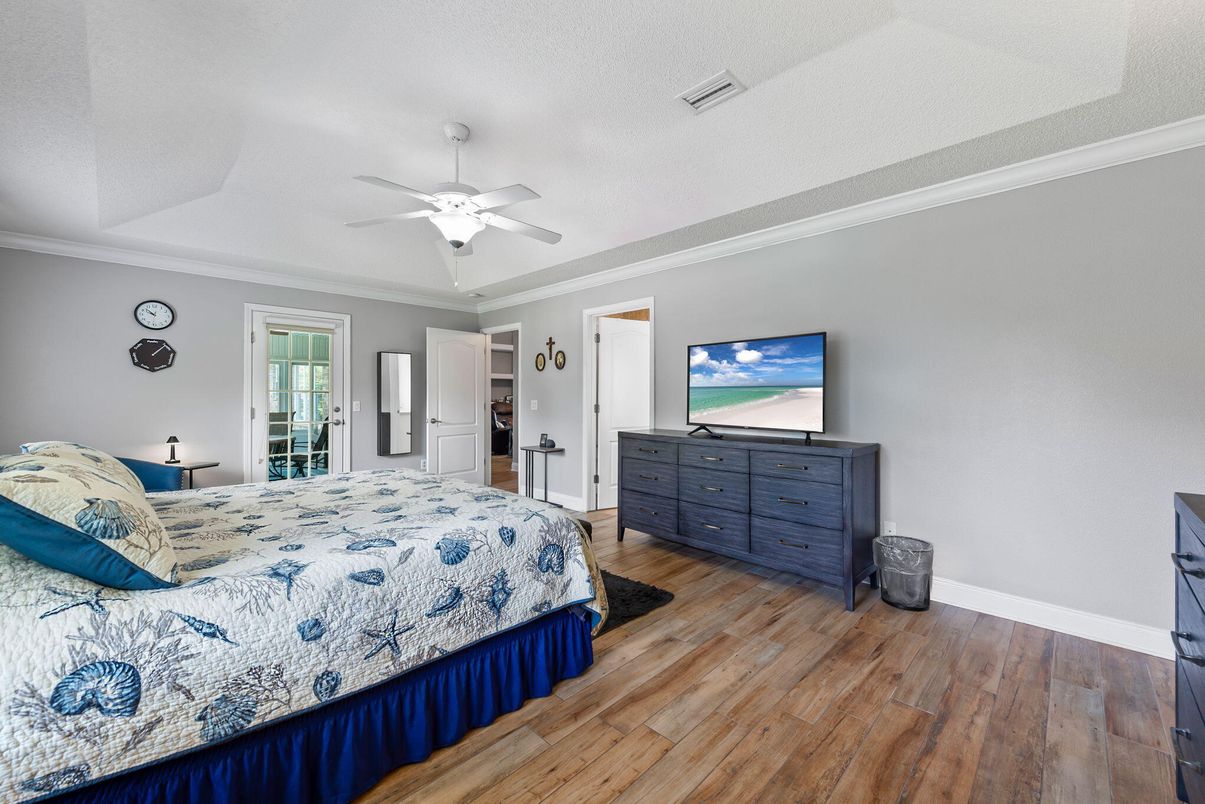 Bedroom, Interior, Wood Texture Flooring