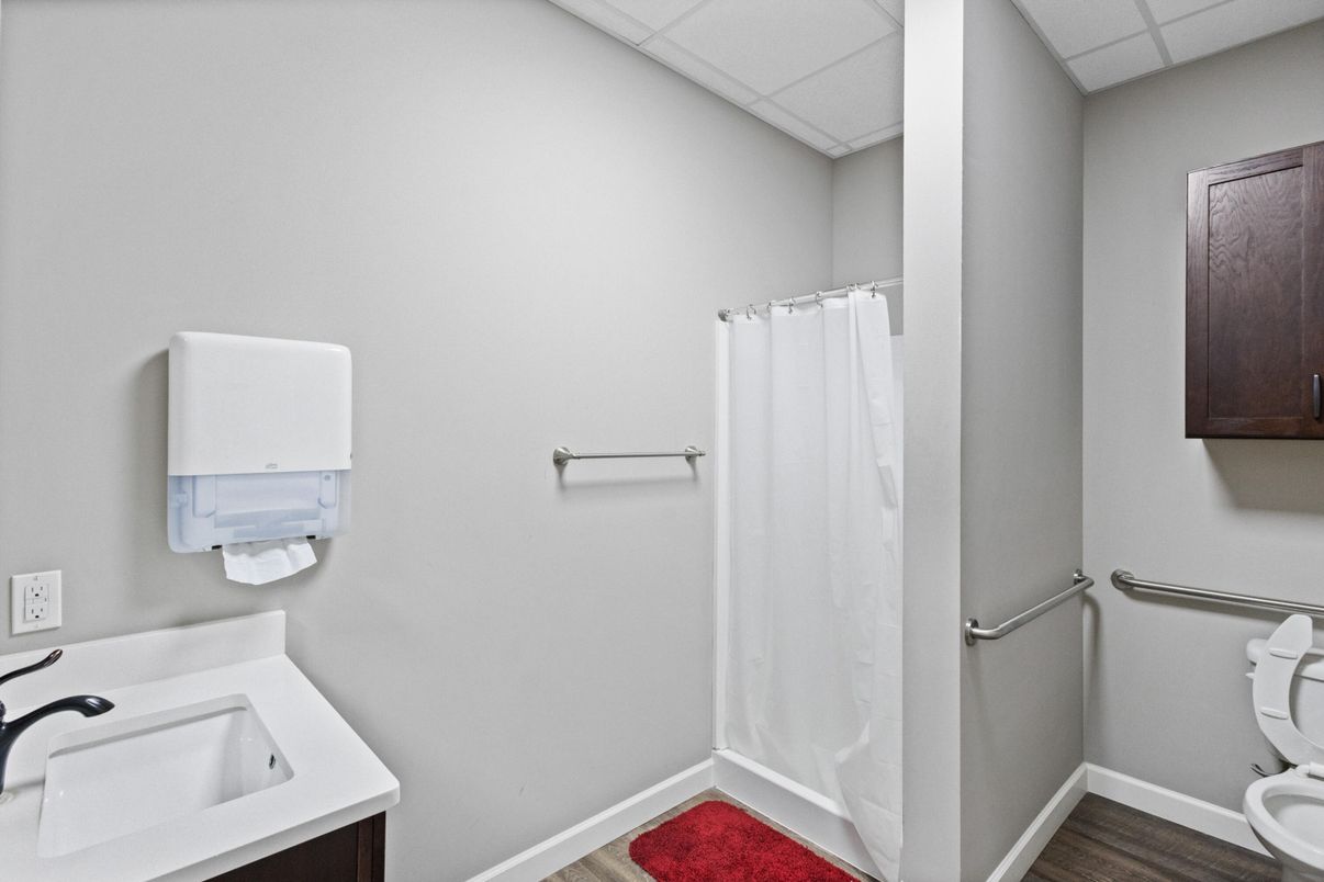 Bathroom, Interior, Wood Texture Flooring