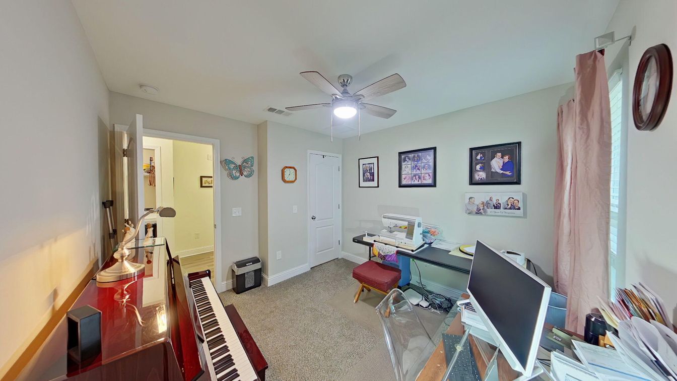 Home Office, Interior, Piano